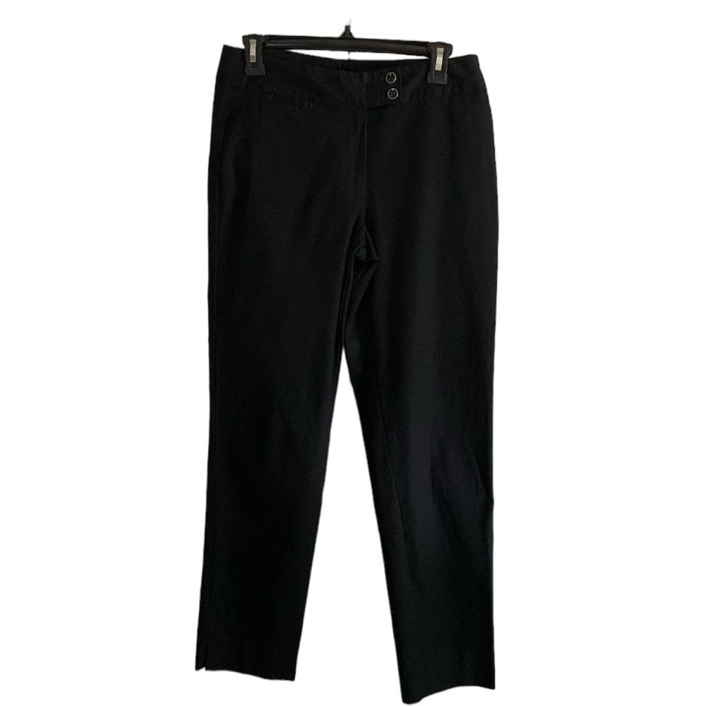 Talbots Black Heritage Cotton Straight Leg Pants